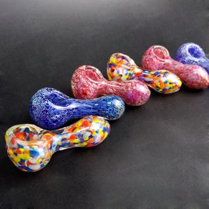 Koele lepelpijpen Galaxy Handpijpen Borosilicaat Glazen buis Tabakspijpen Rookglas kommen 2,9 inch Kleine glazen kunstbuizen Girly Rookpijpen