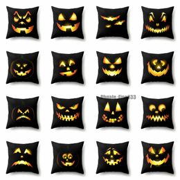 Recién llegado, funda de almohada de Halloween, decoración para dormitorio, hogar o oficina, funda de almohada cuadrada con cremallera, fundas de almohada de satén suave que no se decolora