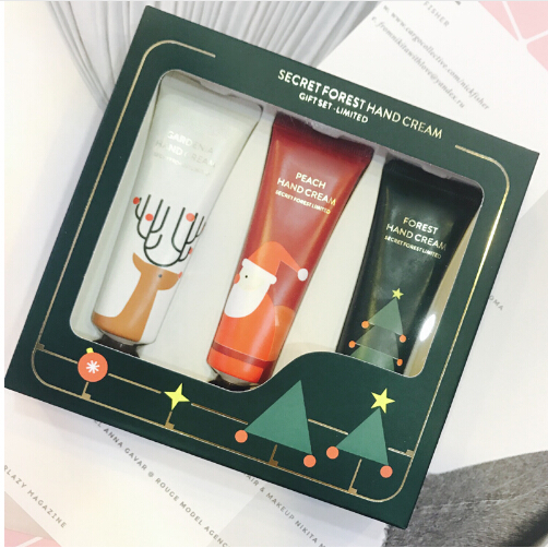 Nieuwe aankomst handcrème set vochtinbrengende lotion 3 stks / set hand scrub voedende handlotion zorg set 30ml