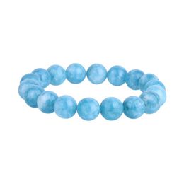 Nieuwe Collectie Handgemaakte Kralen Vrouw Larimar Steen Sieraden Armband 10MM Ronde Larimar Armband voor Man Blue Crystal Bracelets232T