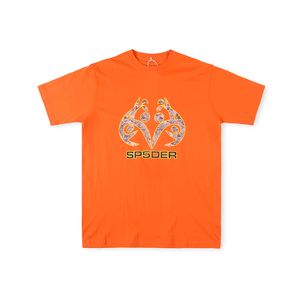 Nouvelle arrivée lourde made 24ss USA numéro de web numéro d'arbres imprimé theirt t-shirt printemps été femmes oversize street skateboard décontracté coton tshirt 0221