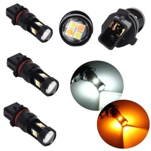 Nueva llegada de alto brillo 12V 24V H1 H3 H7 H8 9005 9006 880 P13W 3030 16SMD doble Color Auto Led bombilla de luz antiniebla lámpara para coche motocicleta