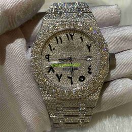 Nouvelle arrivée Hip Hop Diamond Hip Hop Iced Out Watch Moisanite Diamond Wholesale Luxury montre des hommes
