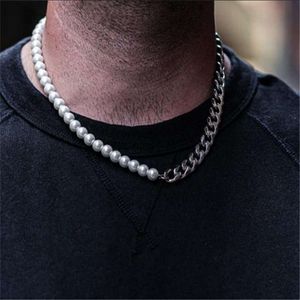 Nieuwe Collectie Hip Hop Heren Sieraden Rvs Cubaanse Link Armband Parelsnoer voor Man