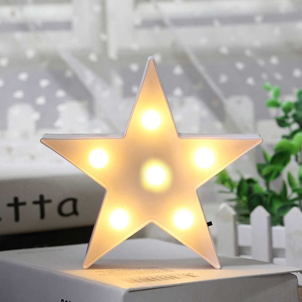 Nueva Llegada Caliente Creativa Pequeña Estrella En Forma de Lámpara de Escritorio LED Luces Decoración Kid Room Night Light Decoraciones de Navidad HKD230628