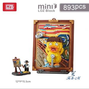 Nouvelle Arrivée Vente Chaude LOZ Mini Bluding Blocs ABS Monde Peinture Série Mignon Dessin Animé Version 6 Styles Cadeau Jouets