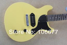 Nieuwe aankomst Hot Selling LP G Junior Standard P90 Pickups Yellow Electric Guitar in Stock Wholesale Retail