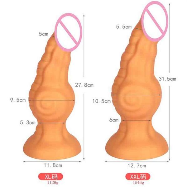 Nouveauté énorme gode Plug Anal jouets sexuels pour femmes hommes masturbateurs gros fesses dilatateur Faloimetor femmes Godes209Q
