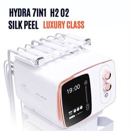 Nouveauté Hydro Facial Dermabrasion 7 en 1 EMS Plasma peau teint améliorant Aqua Jet visage hydratant pores rétrécissement épurateur exfolier appareil