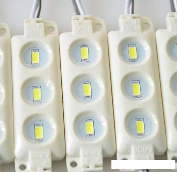 Nouvelle Arrivée Injection ABS En Plastique SMD Led Modules 3Leds 1.5W Haute Lumen Led Rétroéclairage Chaîne Blanc Chaud Blanc Rouge Bleu Étanche