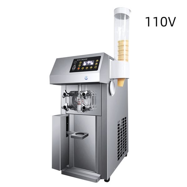 Nouveauté Intelligent doux Commercial entièrement automatique Vertical magasin de thé au lait petite Machine à crème glacée molle
