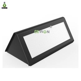 Lámparas de pared con energía solar Sensor de radar de microondas Luces LED Luz de jardín exterior impermeable ABS + cubierta de PC 1000LM