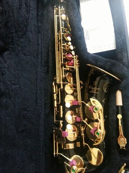 Saxophone Alto japonais YAS- 875EX, Instrument de musique en laiton, air Eb, laque or noir, avec étui, embout buccal, nouvel arrivage japonais