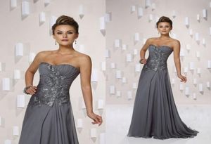 Nieuwe collectie kanten appliqué strapless liefje mouwloos appliqué voorkant vloerlengte ruche chiffon beroemdheidsjurk en formele dr2079445