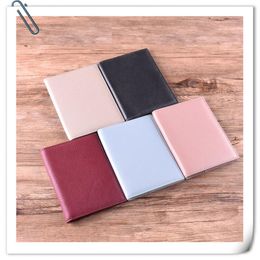 Nouvelle arrivée dame hommes unisexe portefeuille pour passeport voyageur affaires titulaire pratique première couche litchi motif véritable véritable leather203l