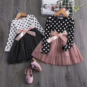 Nouvelle Arrivée Dernière Conception Bébé Fille Robe Printemps Automne Enfants Robes Casual Princesse Robe Bébé Fille Vêtements