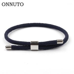 Nueva llegada amante Macaron encanto cuerda cadena Paracord pulsera hombre mujer verano estilo accesorios ajustables S0021236p