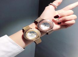 Nieuwe aankomst Luxury Women Bekijk armband topkwaliteit vol stalen kwarts mode horloges dames goud zilver design vrouw polshorloges 7890514