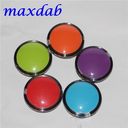 Nieuwe aankomst Make-up Siliconen Containers Box Vorm Wax Containers 6 ML Clam Shell Silicon Container Food Grade Wax Jars DAB Siliconen Container