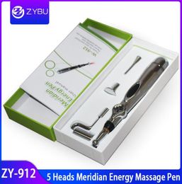 Nouveauté masseur 5 têtes stylo de Massage d'acupuncture électronique méridien énergie guérison Massage corps santé Massage méridien énergie P8844850