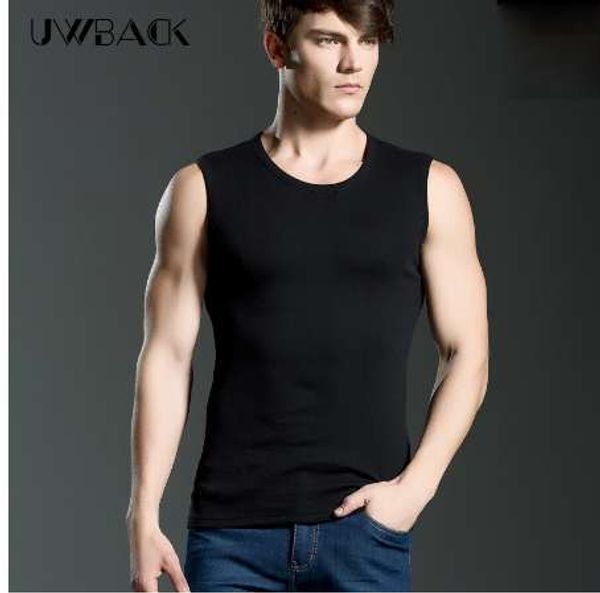 Nouvelle Arrivée Hommes Débardeurs Hommes Pure Couleur Undershirt Slim Rib Tricoter 100% Coton Gilet De Base Asiatique