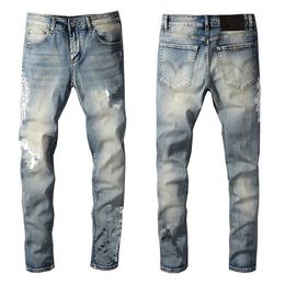 Nouvelle Arrivée Mens Designer Jeans StripeStyle Lavage Jean s Mode Stripes Hommes Pantalon Moto Biker Causal Hip Hop Chaud Vendu US Taille W29-W40