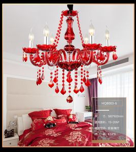 Lampe moderne lustre décor de noël verre suspendus lustres en cristal Style européen luxe éclairage maison