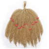 2021 Mode Mongolian Afro Kinky Courby Bonds Bundles Vernies Synthétiques Hair Extensions Short Blonde 10inch Tresse Twist Twist pour femmes noires