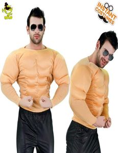 Nouvelle arrivée Muscle Top Men Muscle Top Costumes For Adult Cosplay Halloween drôle homme fort Rôle Play Party Costumes G09251933011