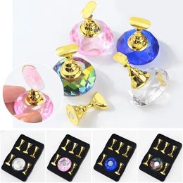 New Arrival Nail Tips Crystal Training Support Magnetic Stand Holder Shiny Rhinestone Gel Nail Practice Support