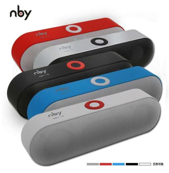 Nueva llegada NBY18 Mini Altavoz Bluetooth Altavoz inalámbrico portátil Sistema de sonido Música estéreo 3D Soporte envolvente Bluetooth TF AUX9079410