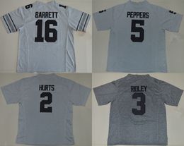 Nouveauté maillot de Football universitaire Ncaa hommes blesse 2 poivrons 5 Ridley 3 Barrett 16