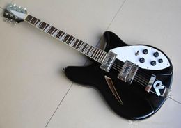 Nouveauté nouveau modèle Rick 330 guitare électrique 325 381 corps Semi creux en noir 1201015774658