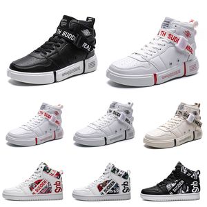 Nieuwe aankomst Non-merk vrouwen Men Modeontwerper Schoenen Wit Zwart Multi-kleuren comfortabele ademende heren Trainer Sports sneakers Style 16