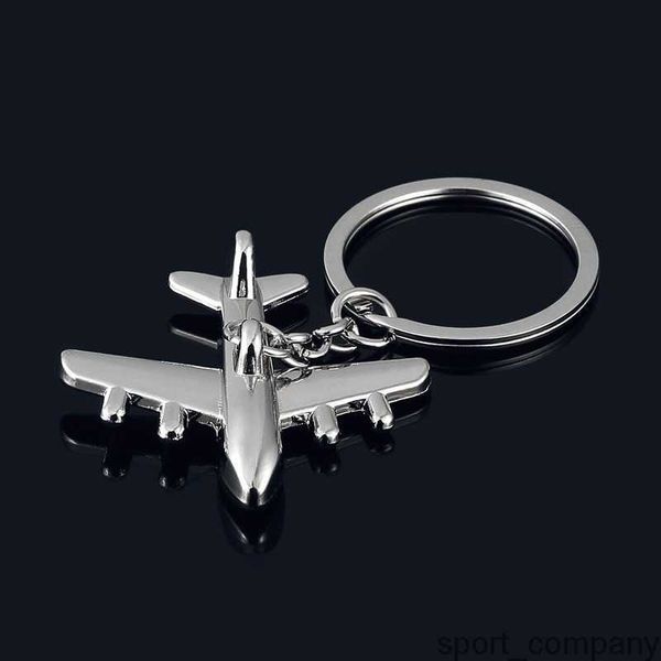 Nouveauté nouveauté Souvenir métal avion porte-clés cadeaux créatifs porte-clés bibelot en acier inoxydable voiture porte-clés