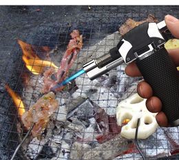 Nouveauté torche extérieure Turbo allume-cigare pistolet Jet briquet au Butane pour cuisine 1300 C feu coupe-vent briquet sans gaz