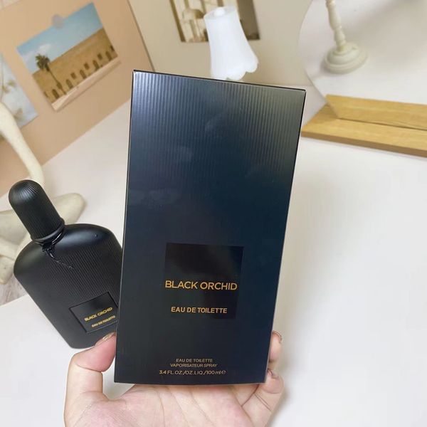Nouveau parfum d'arrivée parfum noir orchidée 100ml eau de parfum Edp Spray Designer Marque Strong Cologne en gros de longue durée
