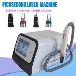 Nouvelle arrivée Machine laser picoseconde 1064nm 755nm 1320nm 532nm ND YAG Dispositif de détatouage au laser Q Switch Picolaser Resurfaçage de la peau Équipement de salon de beauté
