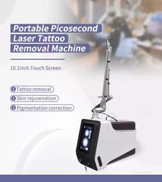 Nouvelle arrivée Picoseconde laser Q Switched Nd: Yag 1064nm Protable Laser machine détatouage Pigment Eyeline Spots supprimer l'appareil Nd-Yag Pico Lazer équipement de beauté
