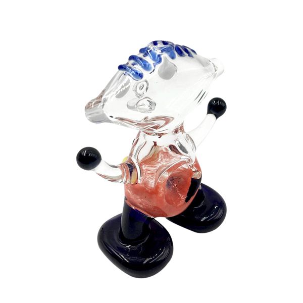 Pipe à main en verre fumé Aliens Design - Nouveauté à prix grossiste