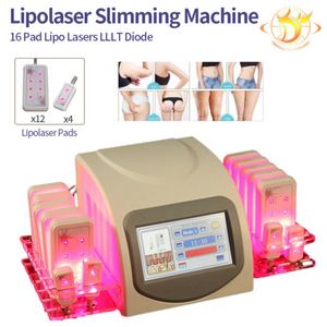 Nieuwe aankomst draagbare home lipolaser professionele afslankmachine 10 large pads 4 smallpad lipo laser schoonheidsapparatuur apparaat voor vetverlies200