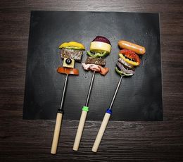 Nieuwe Collectie Draagbare Outdoor Picknick Koken Barbecue Tool 33 * 40cm Non-Stick Herbruikbare BBQ Grill Mats Pad Baking Sheet Meshes