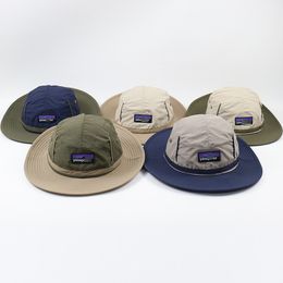 Casquette de pêcheur imprimée à séchage rapide, corde, Patchwork de couleurs, chapeau seau d'extérieur, imperméable, pour l'été, nouvelle collection