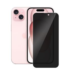 Protecteur d'écran de confidentialité pour iPhone 15 Pro Max Plus, Film en verre trempé anti-espion 9H 2.5D, compatible avec l'emballage, nouvel arrivage