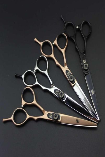 Nouveauté ciseaux de coupe de cheveux de coiffeur professionnel KASHO GF60 55 pouces 60 pouces 6CR silverblackrose golden5467523