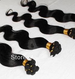 Nouveauté quot Top qualité 100 cheveux indiens attachés à la main trame vague de corps 100gpcs 22 18 16 84636401