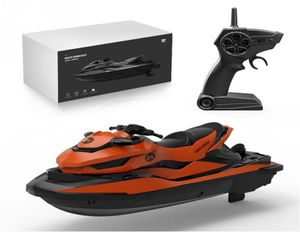 Nieuwe aankomst RC Boat 24g 50 meter Remote Regeling Afstand Summer Water spatten elektrische motorboot Childrens Water Toy Gift 2784817