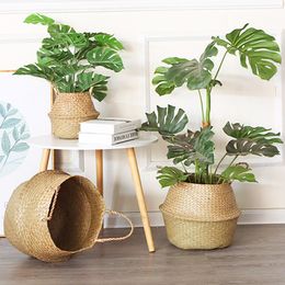 Nieuwe Collectie Seastras Wickerwork Basket Rotan Opknoping Bloem Pot Dirty Wasserij Hemper Opbergmand Gratis Verzending