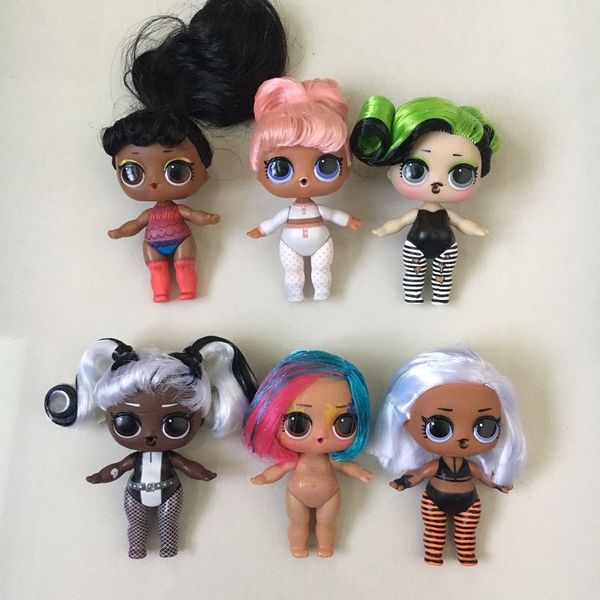 Nueva llegada Serie 5 1 pieza Muñeca desnuda con pelos bonitos Puede cambiar de color Muñecas sorprendidas Juguetes para niña Los mejores regalos de cumpleaños de Año Nuevo Buena calidad