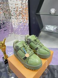 Nouvelle chaussures d'arrivée Trainer Maxi Sneaker Designer Shoelace Beading Pump Shoes Casual Chores Femme Men Virgil Sneakers Top Quality Quality Platform Plateforme Sneakers Taille US5-11